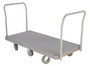 Vestil Plastic Heavy Duty Platform Truck - 2 Handles 67-1/2 In. x 30 In. x 34 In. 3000 lb - Gray