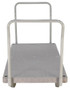 Vestil Plastic Heavy Duty Platform Truck - 2 Handles 67-1/2 In. x 30 In. x 34 In. 3000 lb - Gray