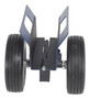 Vestil Steel Heavy Duty Adjustable Panel Dolly With Foam Filled Wheels 12 In x 12-13/16 In x - 13-1/4 In 500 lb - Blue
