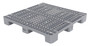 Vestil High Density Polyethylene Solid Top Rackable Pallet/Skid - 47-1/2 In. x 47-1/2 In. x 5-1/2 In. 13,000 lb Floor - Gray