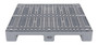 Vestil High Density Polyethylene Solid Top Rackable Pallet/Skid - 47-1/2 In. x 47-1/2 In. x 5-1/2 In. 13,000 lb Floor - Gray