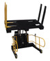 Vestil Steel Portable Pallet Inverter - 32 In. to 76 In Fork Opening 3000 lb - Yellow/Black