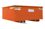 Vestil Steel Rotating Heavy Duty Box Hopper - 1-1/4 Cubic Yard 6,000 lb - Orange