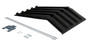 Vestil Polyethylene Heavy Duty H Style Hopper Lid Use with - 1/2 Cubic Yard Hoppers - Black