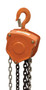 Vestil Professional Hand Chain Hoist - 15 Ft. Lift Height 3,000 lb - Orange