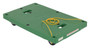 Vestil Polyethylene Dolly with Pull Rope - 33-1/2 In. x 21 In. x 6-5/16 In. 500 lb - Green