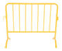 Vestil Steel Crowd Control Interlocking Barrier with Curved Feet - 47-1/2 In. Length - Yellow