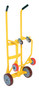 Vestil Steel Drum Truck Cradle With Poly On Poly - 20-1/16 In. x 23-11/16 In. x 60-5/8 In. 1000 lb - Yellow