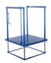 Vestil Steel Ergonomic Post-Crank Worker Platform - 36 In. x 36 In. x 65-5/8 In. 500 lb - Blue