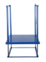 Vestil Steel Ergonomic Post-Crank Worker Platform - 36 In. x 36 In. x 65-5/8 In. 500 lb - Blue