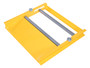 Vestil Steel Reel Roll Dispenser - 10 In. Minimum Diameter 30 In. Max Diameter 31-1/4 In. Maximum Roll Length 500 lb - Yellow