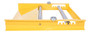Vestil Steel Reel Roll Dispenser - 10 In. Minimum Diameter 30 In. Max Diameter 31-1/4 In. Maximum Roll Length 500 lb - Yellow