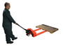 Vestil Steel Super Low Pallet Truck - 60 In. x 27 In. x 44 In. 2200 lb - Red