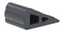 Vestil Industrial Rubber Triangular Wedge - 6-7/8 In. x 4 In. x 3 In. - Black