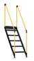 Vestil Steel Personnel Work Platform Stairs - 5 Step 60 In. Tall Black / - Yellow