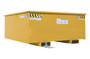 Vestil Steel Rotating Heavy Duty Box Hopper - 1-1/4 Cubic Yard 6,000 lb - Yellow