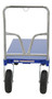 Vestil Steel Pneumatic Tire Platform Cart - 52-1/2 In. x 24 In. x 46-5/16 In. 1,500 lb - Blue