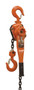 Vestil Steel Professional Lever Hoist - 5 Ft. Lift Height 6,000 lb - Orange