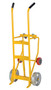 Vestil Steel Drum Truck Cradle With Semi-Steel Wheels - 20-1/16 In. x 23-11/16 In. x 60-5/8 In. 1000 lb - Yellow
