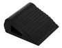 Vestil Industrial Rubber Triangular Wedge - 6 In. x 6-1/2 In. x 3 In. - Black