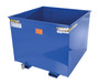 Vestil Steel Rotating Heavy Duty Box Hopper - 2-1/2 Cubic Yard 6,000 lb - Blue