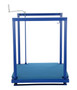Vestil Steel Ergonomic Post-Crank Worker Platform With Mat - 36 In. x 36 In. x 65-5/8 In. 500 lb - Blue