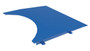 Vestil Steel Low Profile Powered Carousel Approach Ramp - 48 In. Usable Width 4000 lb - Blue