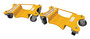 Vestil Steel Pallet Rack Lifting Dollies - 2 Quantity 18-1/16 In. x 11-13/16 In. x 5-1/16 In. 1000 lb - Yellow
