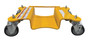 Vestil Steel Pallet Rack Lifting Dollies - 2 Quantity 18-1/16 In. x 11-13/16 In. x 5-1/16 In. 1000 lb - Yellow