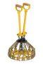 Vestil Steel Pail Lid Closing Tool for - 5 Gallon Pail - Yellow