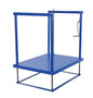 Vestil Steel Ergonomic Post-Crank Worker Platform - 48 In. x 36 In. x 65-5/8 In. 500 lb - Blue