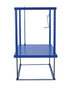 Vestil Steel Ergonomic Post-Crank Worker Platform - 48 In. x 36 In. x 65-5/8 In. 500 lb - Blue