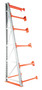 Vestil Steel Reel Rack Add-On Kit - 36 In. x 36 In. x 120 In. 6000 lb - White/Orange