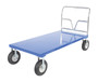 Vestil Steel Pneumatic Tire Platform Truck - 76-1/2 In. x 36 In. x 46-5/16 In. 1500 lb - Blue