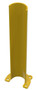 Vestil Steel Rounded Rack Guard - 24 In. x 7.25 In. x 6.5 In. - Yellow