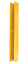 Vestil Steel Rack Guard With Rubber Bumper Insert - 4-7/8 In. x 3-3/8 In. x 36 In. - Yellow