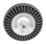 Vestil Mold On Rubber Shock Absorbing Wheel - 16 In. Diameter 330 lb - Black/Silver