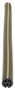 Vestil Rubber PVC Edge Guard - 3/8 In. x 3/4 In. Slot Black / - Yellow