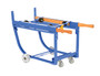 Vestil Steel Rotating Drum Cart with Steel Wheels - 42 In. x 19 In. x 27-1/2 In. 1000 lb - Blue