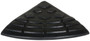 Vestil Heavy Duty Rubber Corner Ramp - 9-11/16 In. x 9-11/16 In. x 3-5/8 In. 4000 lb - Black