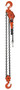 Vestil Steel Professional Lever Hoist - 5 Ft. Lift Height 12,000 lb - Orange