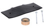 Vestil Rubber Male End Cap Asphalt Hardware - 9-15/32 In. x 23-1/2 In. x 1-5/8 In. 40000 lb - Black