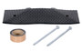 Vestil Rubber Male End Cap Asphalt Hardware - 9-15/32 In. x 23-1/2 In. x 1-5/8 In. 40000 lb - Black