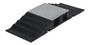 Vestil Aluminum Rubber Hose/Cable Crossover Bridge - 32-5/8 In. x 12 In. x 3-13/16 In. 2400 lb - Black