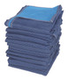 Vestil Polyester/Non-Woven Cotton Heavy Duty Quilted Moving Pads - 80 In. x 72 In. x 1 In. 12 Pack - Blue