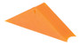 Vestil Polyurethane Magnetic Rail Car Wheel Chock - 11 In. x 2-1/4 In. x 3-5/8 In. - Orange