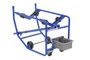 Vestil Steel Revolving Drum Cart - 66-3/4 In. x 18-7/8 In. x 26-3/4 In. 1000 lb - Blue
