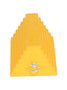 Vestil Rubber Wheel Chock with Eye Bolt - 9 In. - Yellow