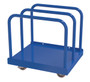 Vestil Steel Heavy Duty Panel Cart With Poly On Steel Casters - 36 In. x 30 In. x 34 In. 4000 lb - Blue