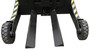 Vestil Steel Rough Terrain Roll Transport Forks - 46 in. x 21 in. - Black